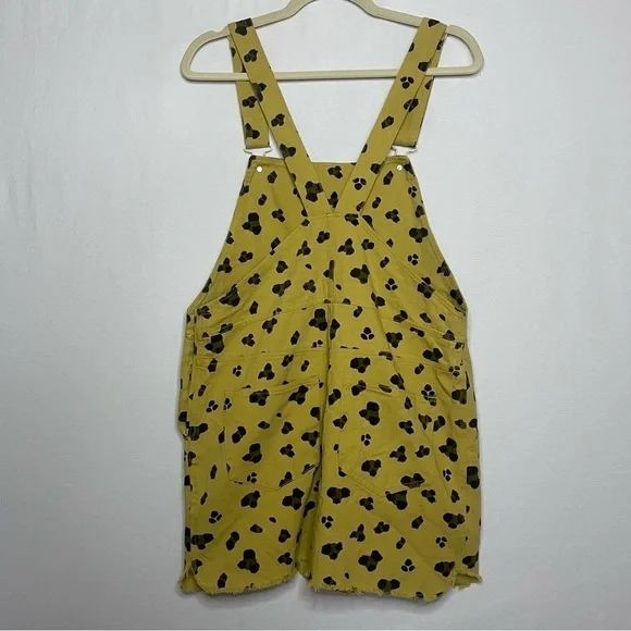 Entro Boho Leopard Pinafore Jumper Overalls Mini Dress - Picture 9 of 15